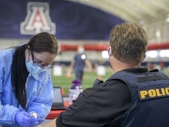 While those tested primarily include frontline workers and health care workers, an additional 1,500 members of the public in Pima County, including some University of Arizona staff and students, will be tested in this first phase.