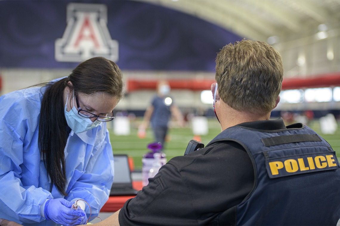 While those tested primarily include frontline workers and health care workers, an additional 1,500 members of the public in Pima County, including some University of Arizona staff and students, will be tested in this first phase.