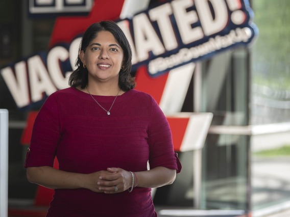 Dr. Mona Arora, an assistant professor of public health, co-chaired the UArizona Vaccine Task Force. Her newest role is co-leading a statewide effort to improve vaccine rates and address related health disparities that’s funded by the CDC and Arizona Department of Health Services. 