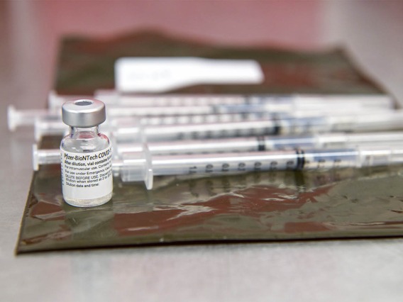 One vial of the Pfizer vaccine can be used to prepare six doses.