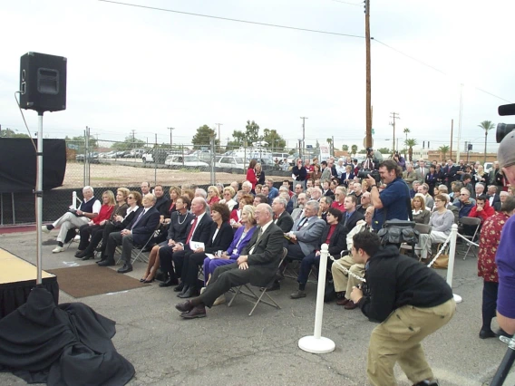 In November 2003, the university celebrates the groundbreaking of Roy P. Drachman Hall, the college’s future home.