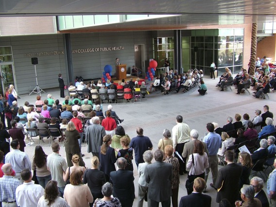 The Mel and Enid Zuckerman College of Public Health celebrates the grand opening and dedication of Roy P. Drachman Hall in 2006.