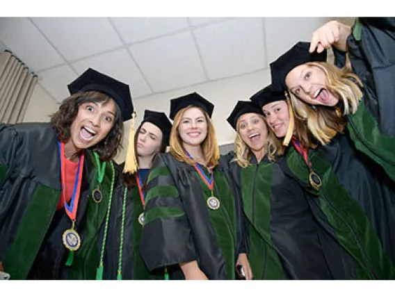 Members of the UA College of Medicine – Tucson Class of 2018 prior to their convocation ceremony. (Photo: UAHS BioCommunications, Kris Hanning)