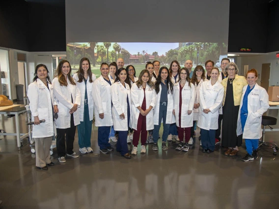 AGACNP students and faculty were together for the first time in-person since the pandemic began for the AGACNP clinical skills intensive, held at ASTEC. 