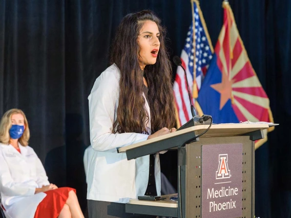 Naushaba Khan sang “Epiphany” during the ceremony.