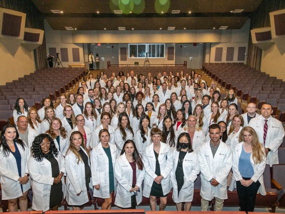 There were 119 Doctor of Nursing Practice students participating in this year’s white coat ceremony. 