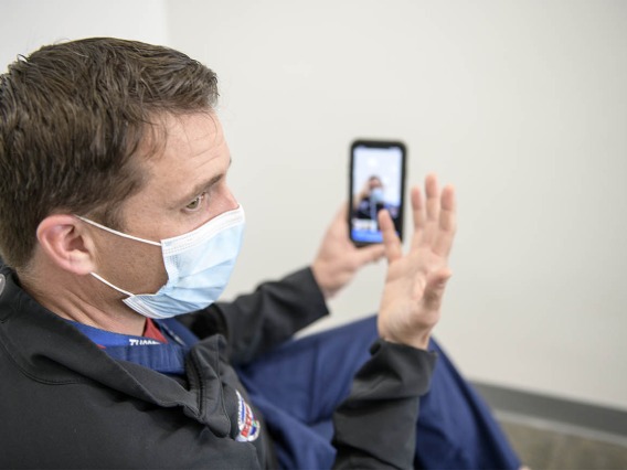 Giving rural EMS responders real-time access to emergency department doctors such as Dr. Gaither may result in better patient triaging, advanced onsite care and referrals to facilities that could best meet the patient’s needs. 