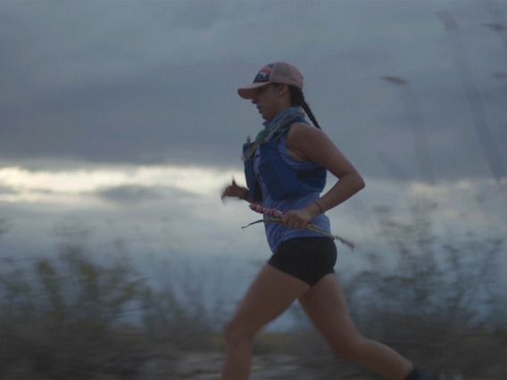 "Run to Be Visible," a documentary released last month by Patagonia, follows UArizona postdoc Lydia Jennings as she completes a 50-mile run honoring Indigenous scientists of the past, present and future. (Photo by Devin Whetstone)