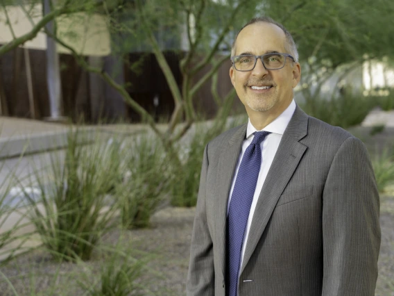 portrait of frank rybicki on the college of medicine phoenix campus