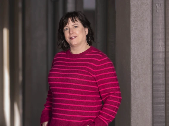 Portrait of Dr. Julie Armin standing outside.