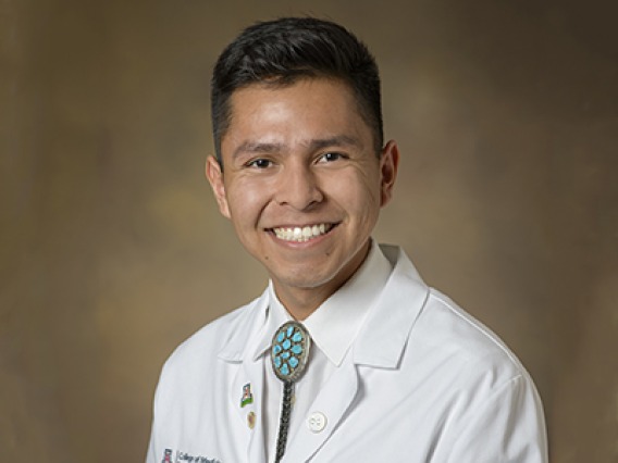 Aaron Bia, a member of the Navajo Nation set to graduate in May 2021, will receive one of 10 inaugural ElevateMeD Scholarships.
