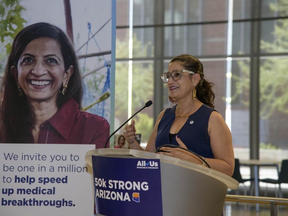 Lydia Aranda, president, Southern Arizona/Border Communities at Chicanos Por La Causa, discusses why she is a participant in the All of Us UArizona-Banner research program.