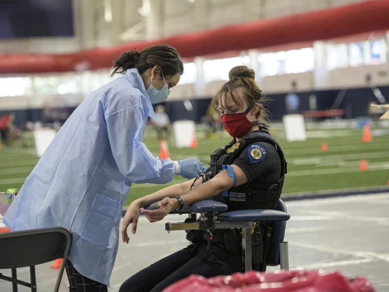 Tucson-area police officers are among the first to receive the antibody test that will determine who has been exposed to the novel coronavirus and may have developed antibodies to protect against it.