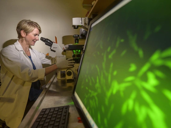 Felicia Goodrum, PhD, co-leads Pandemic Control, Prediction and Preparedness, one of three research areas of focus for the Aegis Consortium.