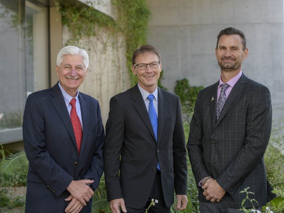 Frank Porreca, PhD, Don Kyle, PhD, and Todd Vanderah, PhD, respectively, lead the Center of Excellence for Addiction Studies, the National Center for Wellness and Recovery and the Comprehensive Pain and Addiction Center – the three main entities in the partnership.