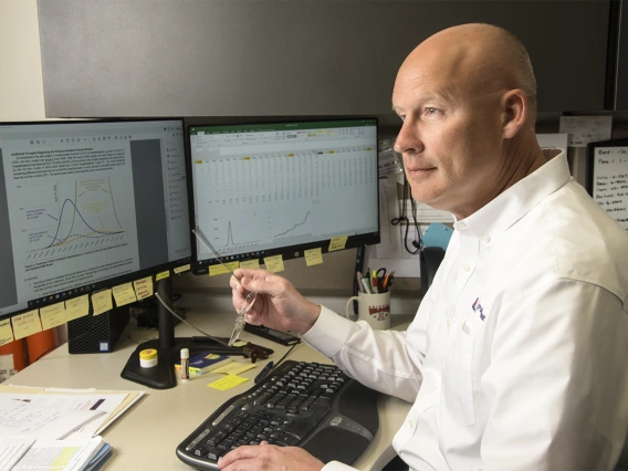 Research and disease spread modeling conducted in March and April by Joe Gerald, MD, PhD, associate professor and program director at the Mel and Enid Zuckerman College of Public Health, helped shape decisions for Arizona policy makers during the COVID-19 pandemic.