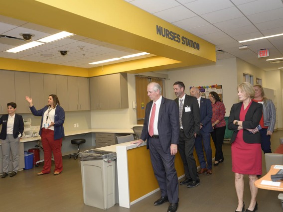 People who attended the UArizona College of Nursing’s ribbon-cutting ceremony in Gilbert, Arizona, were treated to tours of the newly renovated third and fourth floors. 