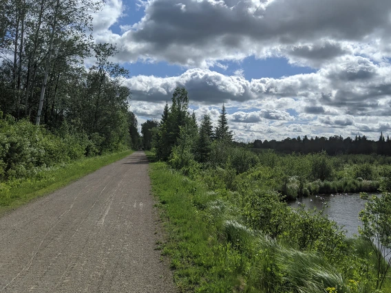 Scenic views on the route between Gaylord and Cheboygan, Mich.