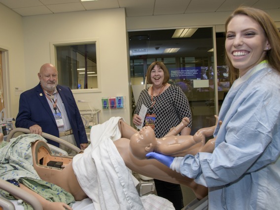 Anything can be simulated in the ASTEC lab, including childbirth.
