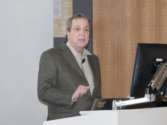 Michael D. Dake, MD, senior vice president, UArizona Health Sciences, kicks off the HealthTech Connect event at the Phoenix Biomedical Campus. 