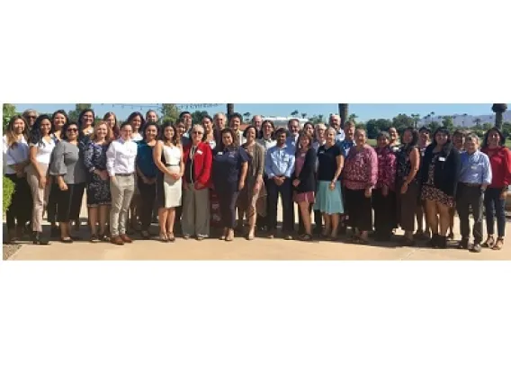 Leaders from the UArizona Cancer Center and NAU at the Partnership for Native American Cancer Prevention (NACP) summer research retreat in Scottsdale in August. (Photo: University of Arizona Health Sciences)