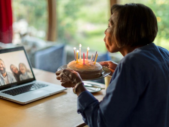 Family and friends used technology to connect with older adults during the pandemic.