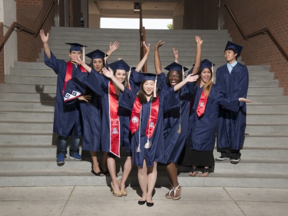 Students celebrate at the 2013 convocation.