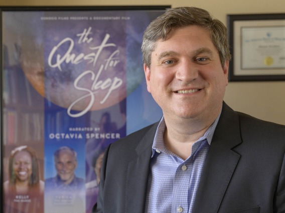 Michael Grandner, PhD, MTR, a UArizona psychologist and behavioral scientist on sleep health, is featured in a documentary, “The Quest for Sleep,” which can be seen Aug. 21 at The Loft Cinema in Tucson. 