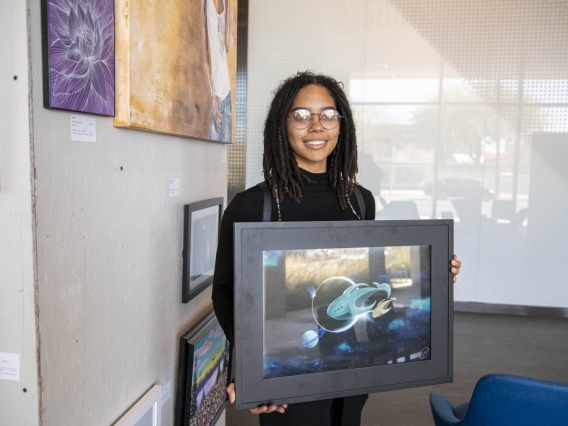 Sydni Wooten’s entry, “Planetary Migration.” Wooten is an information technology support analyst for University of Arizona College of Medicine – Phoenix.