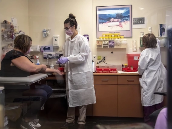 This antibody testing site in Flagstaff is one of 31 sites in the state. The testing is being done in a partnership between the University of Arizona and the state.