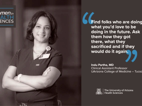 Indu Partha, MD FACP, says she always wanted a career that makes a positive difference in people's lives, one that intellectually stimulates and challenges her on a daily basis.  She finds joy in not only sharing her knowledge but also in watching them realize their unlimited potential. Her goal is to train more passionate, compassionate and proud primary care general internists. 