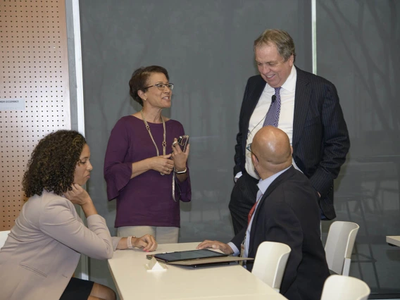 Town hall attendees at the Phoenix Biomedical Campus heard updates on the Health Sciences strategic initiatives.