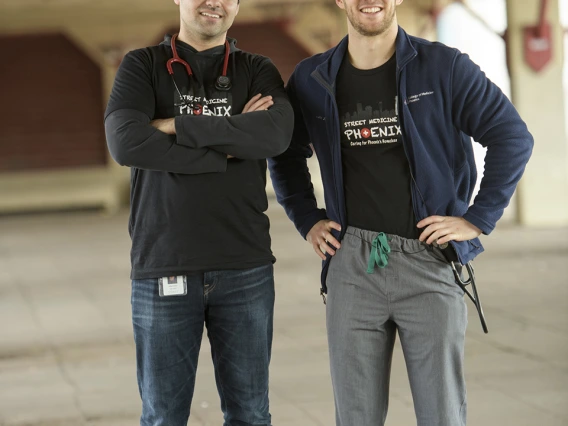 Jeffery Hanna and Justin Zeien co-founded Street Medicine Phoenix in 2017.