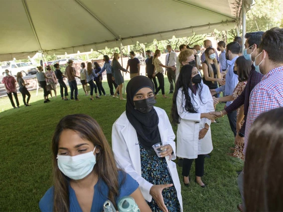 The ceremony concludes “in the traditional American Indian way of acknowledging everyone’s presence at the ceremony, thanking them for participating in the ceremony and wishing them a good day,” explained Dr. Carlos Gonzales. 