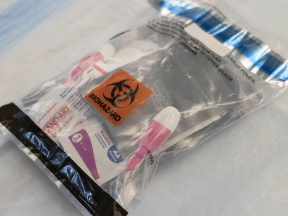The VeriFAST device bag will be used by the flight crew of the SpaceX Inspiration4 to measure multiple biomarkers of stress, inflammation and immunity measured in a zero gravity environment. The flight is scheduled for Sept. 15 with four civilians onboard.