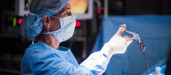 female surgeon in surgery