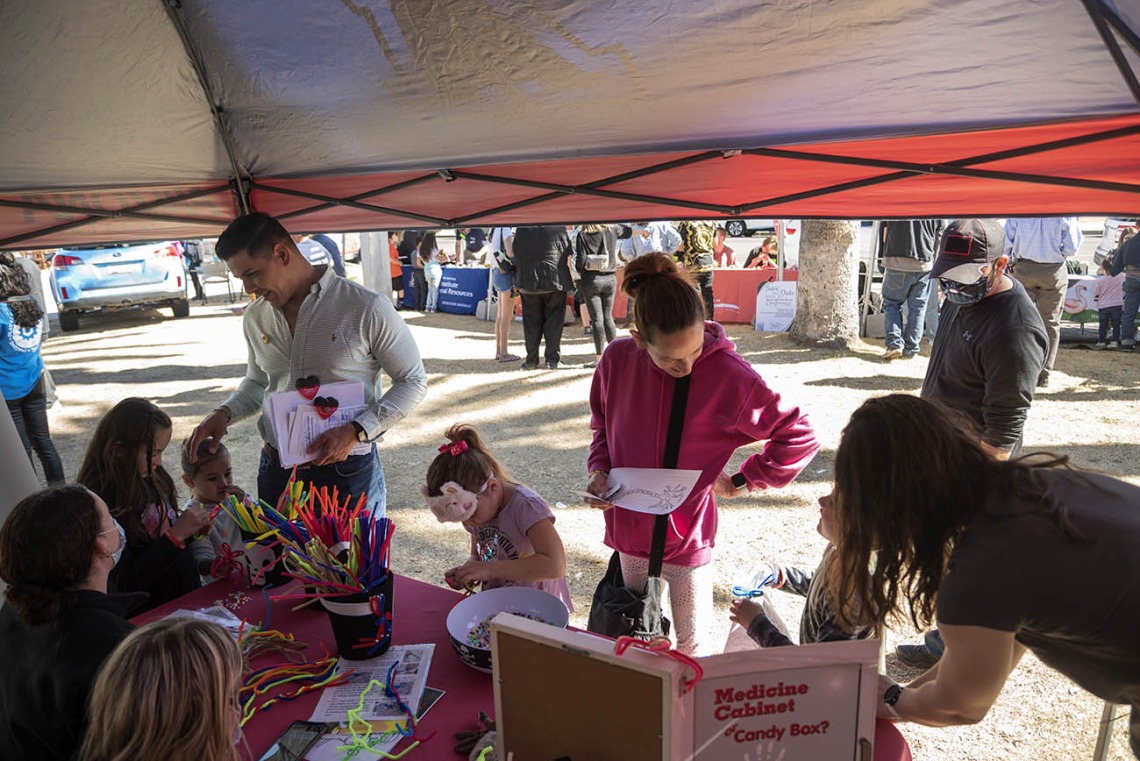 Over 500 families attended the recent SciFest at Children's Museum Tucson, where University of Arizona Health Sciences volunteers led kids in hands-on activities.