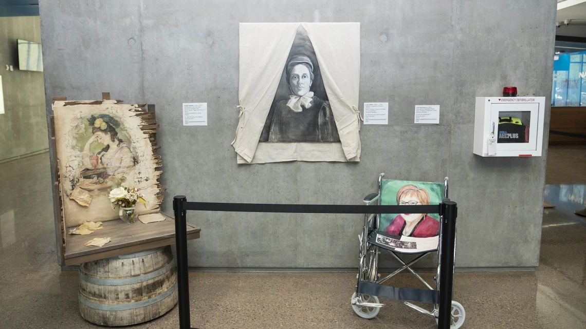 The Noteworthy American Women Project will be on display on the first floor of the Health Sciences Education Building, on the Phoenix Bioscience Core campus through August 31, 2022. 