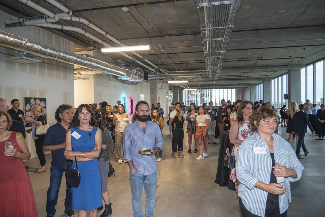 Attendees of the Artist + Researcher VIP opening were the first to see the nine artistic creations from the nearly year-long collaboration between College of Medicine – Phoenix researchers and Phoenix-based artists.