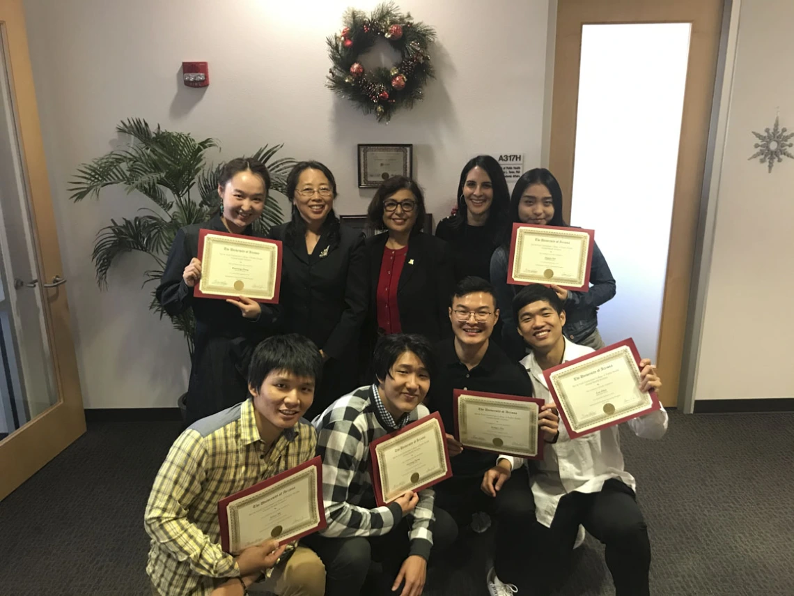 Students from Beijing Normal University attend a semester-long program called the International Graduate Mentoring Program in 2019.