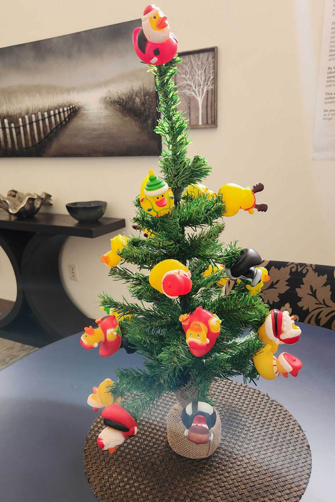 If you are on the UArizona Health Sciences Phoenix campus this holiday season, duck into Building 1 and the office of Tony Malaj, executive director of campus management and operations for UArizona College of Medicine – Phoenix, to see this uniquely decorated tree.