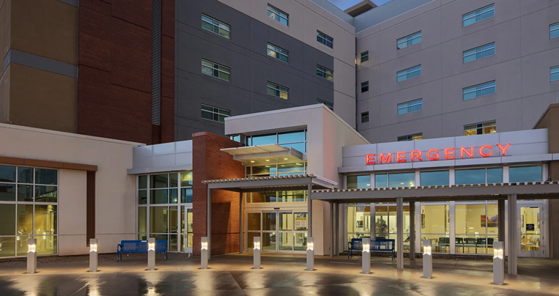 BUMC ED exterior entrance
