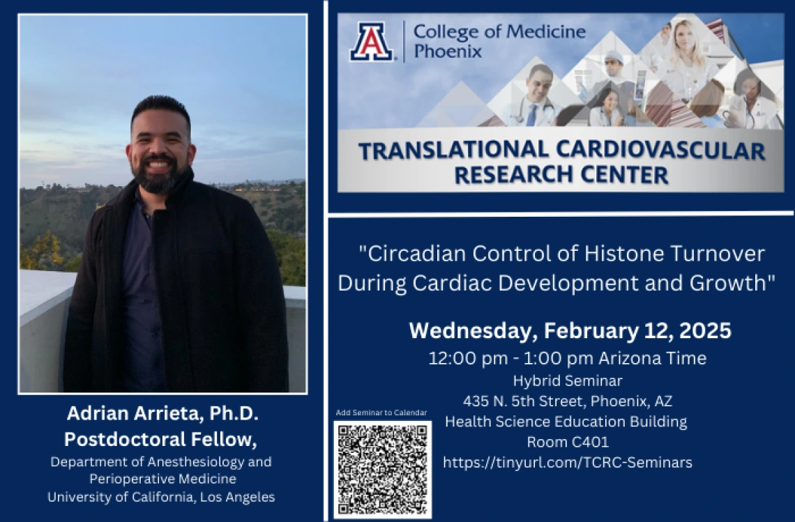 Adrian Arrieta, Ph.D. Postdoctoral Fellow,  Department of Anesthesiology & Perioperative Medicine, University of California, Los Angeles