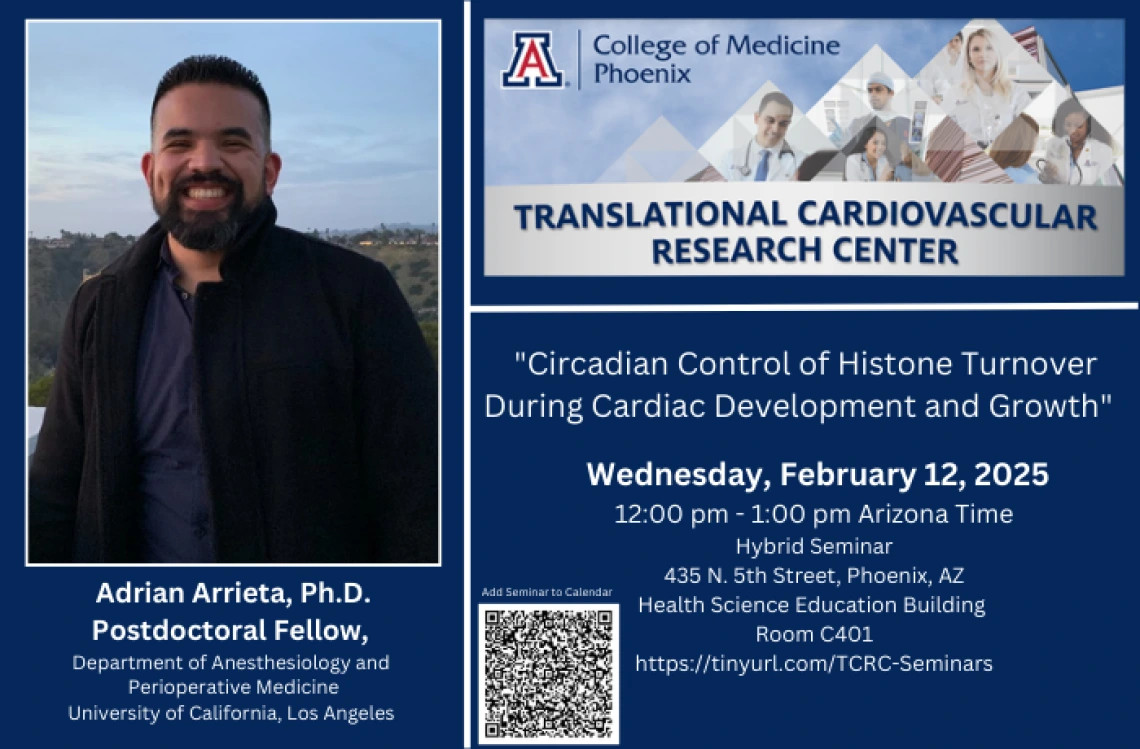 Adrian Arrieta, Ph.D. Postdoctoral Fellow,  Department of Anesthesiology & Perioperative Medicine, University of California, Los Angeles