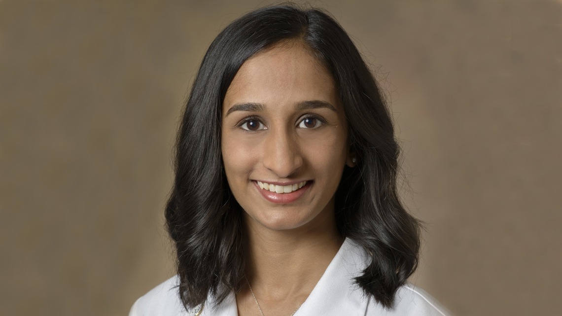 Third-year medical student Ashwini Kaveti is one of six students who are coordinating 70 students to provide household volunteer services for health care professionals.