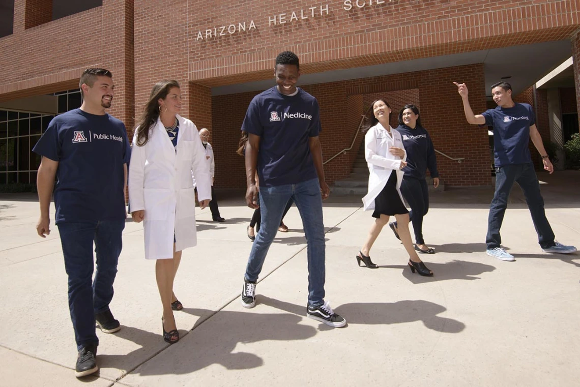 Students walking together