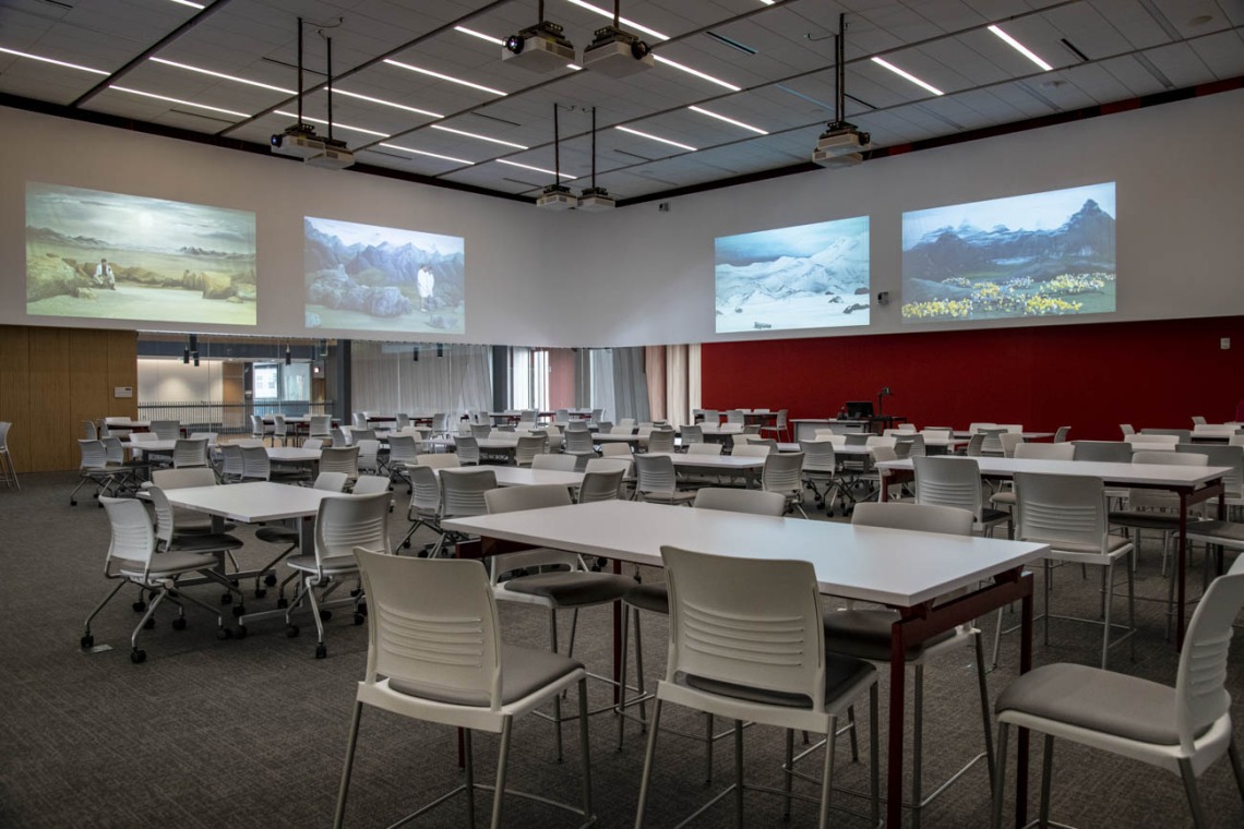 The third floor boasts a large classroom that can be used for catered events, large classes, or conferences.