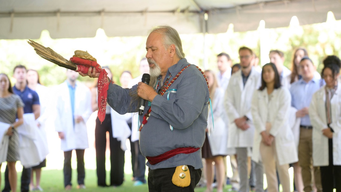 Carlos Gonzales, MD, a native Tucsonan of Yaqui and Hispanic heritage, has brought the soft power of spirituality to his roles as director of the Commitment to Underserved Peoples and Rural Health Professions programs at the College of Medicine – Tucson.
