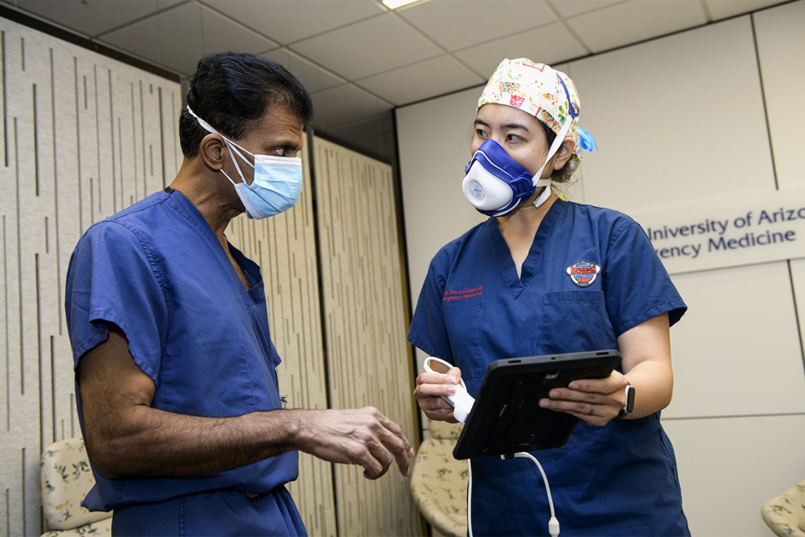 From their base in the College of Medicine – Tucson, Dr. Situ-LaCasse and her mentor, Srikar Adhikari, MD, professor of emergency medicine, discuss bringing bedside ultrasound devices to rural communities, expanding access to the technology.