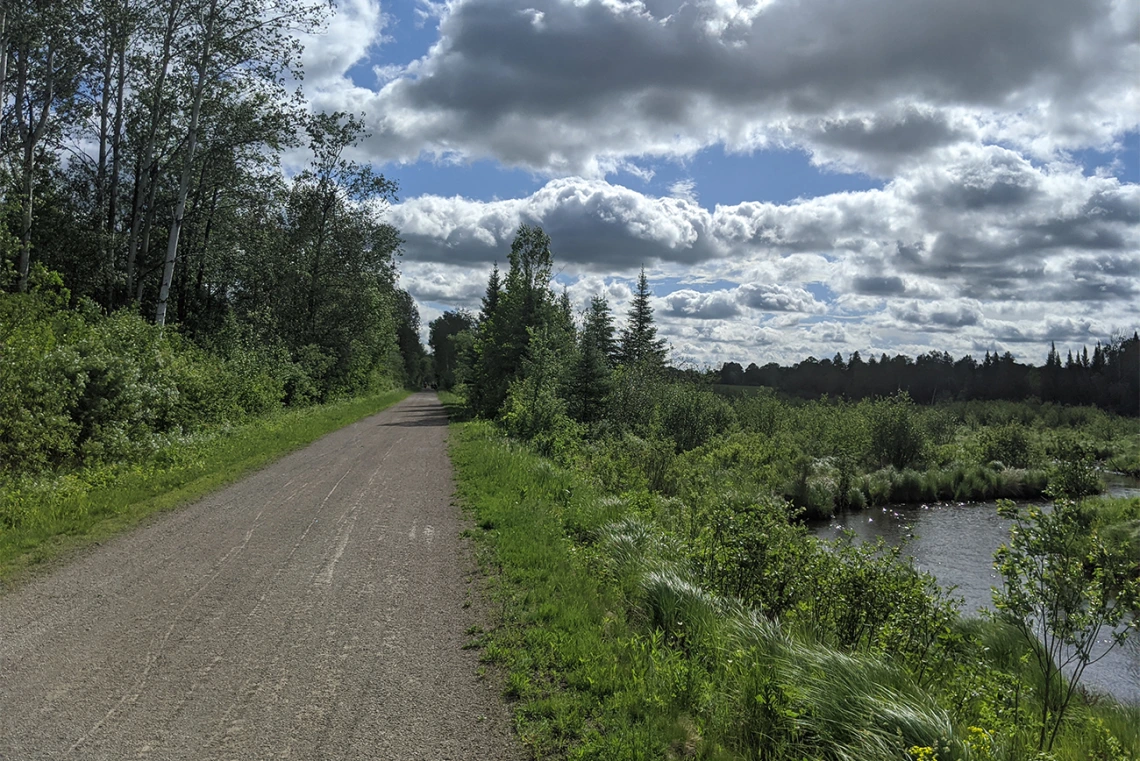 Scenic views on the route between Gaylord and Cheboygan, Mich.